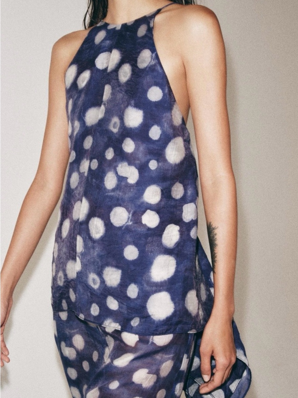 Zara Collection Polka Dot Halter Top